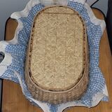 Wicker doll bed