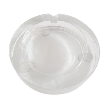 Solid glass ashtray, 1960s