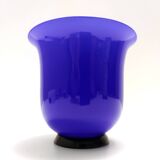 Royal Blue Opaline Glass Vase by Paolo Venini, "Anni Trenta" series