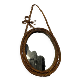 Wicker mirror
