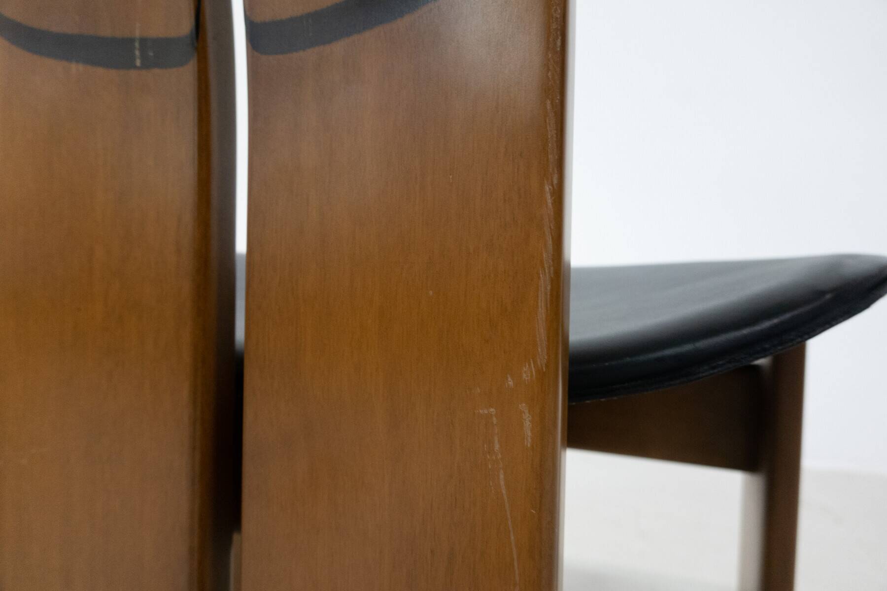 Mid-Century Modern Set of 6 Africa Chairs by Afra & Tobia Scarpa for Maxalto, 1970s