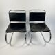 Pair of MR10 lounge chairs — Ludwig Mies van der Rohe, attributed to Knoll, circa 1970