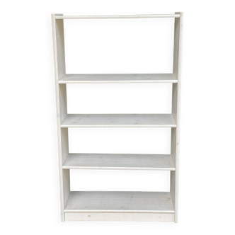Scandinavian solid wood beige bookcase