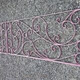 Barrier, wrought iron railing