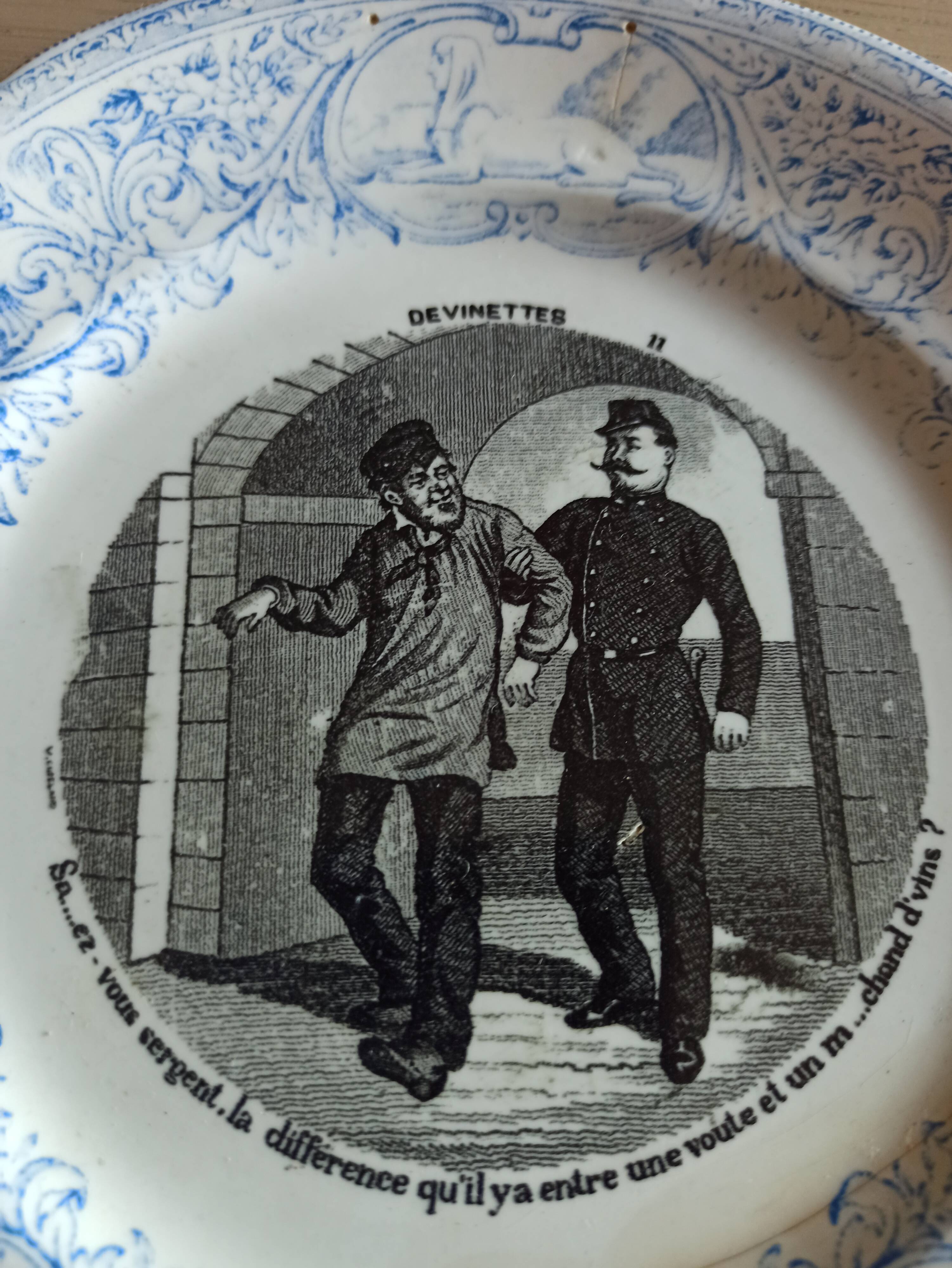 Old plate riddles