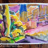 Pierre Lacroux (1909-1993) Gouache on paper 24 x 32 cm - from 1989 - (292)