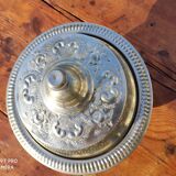 Moroccan silver plated serving dish