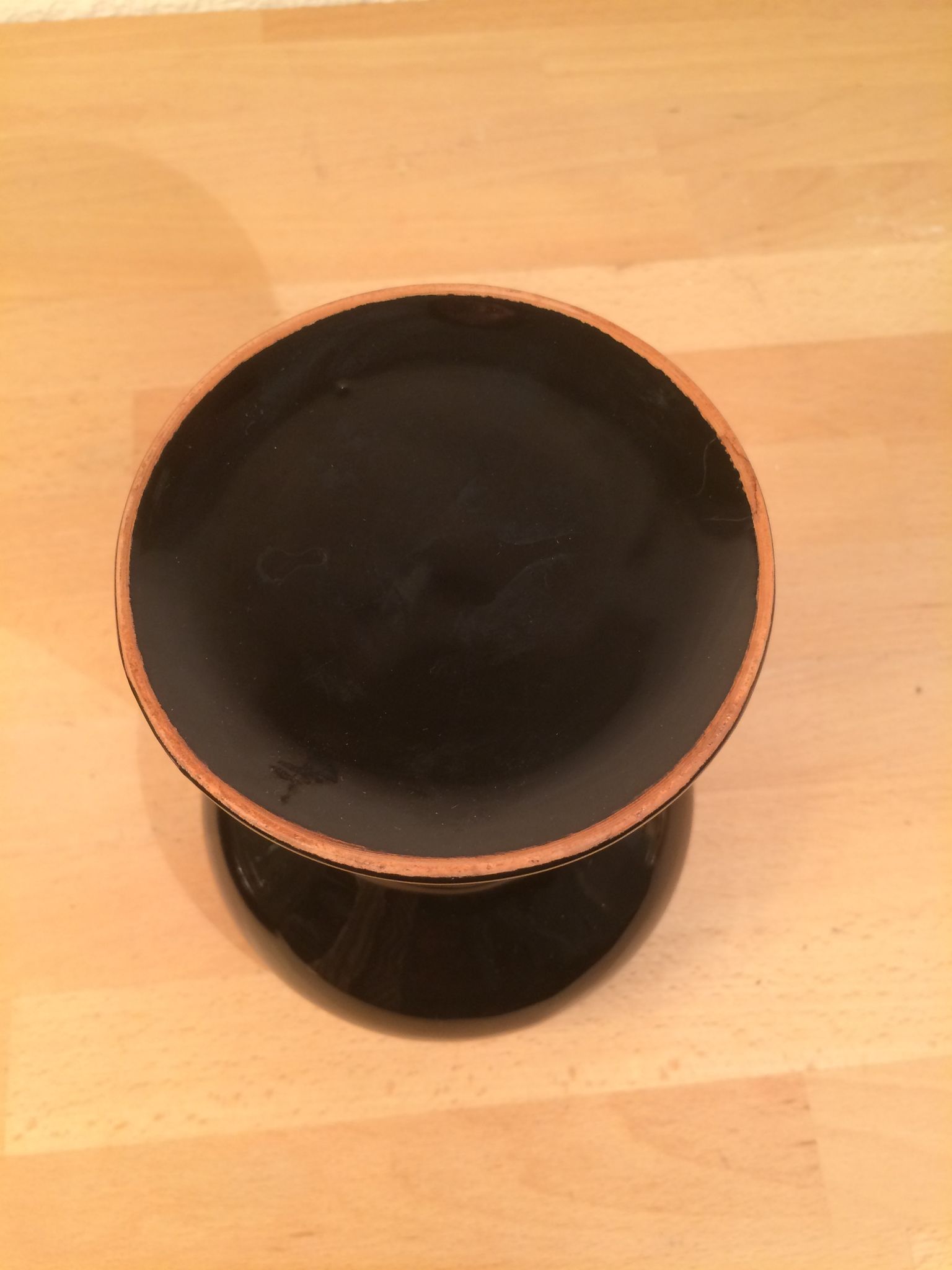 Vase moderniste céramique noir