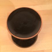 Vase moderniste céramique noir