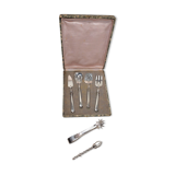 Set of dessert cutlery + 2 sugar tongs