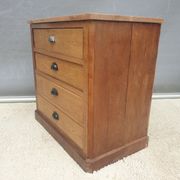 Petite commode Chêne Orme Acajou début XXème