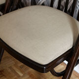 Set of 3 Thonet chairs, imitation leather