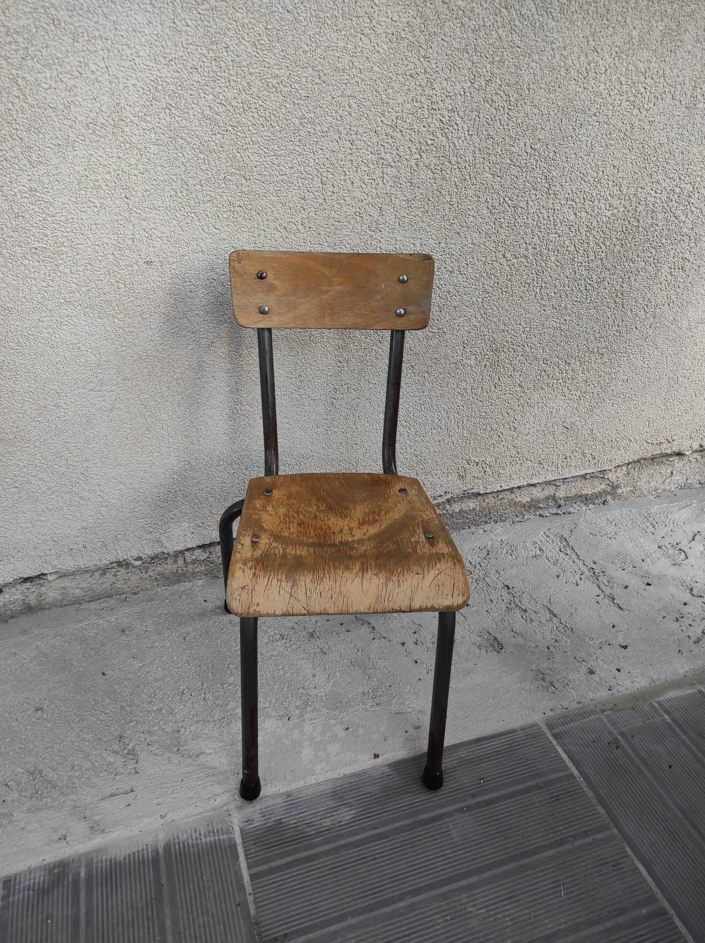 School chair child kindergarten chair 1960
