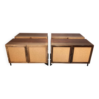 Pair of chests of drawers Scandinavian design 1950