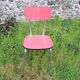 Old red formica chair
