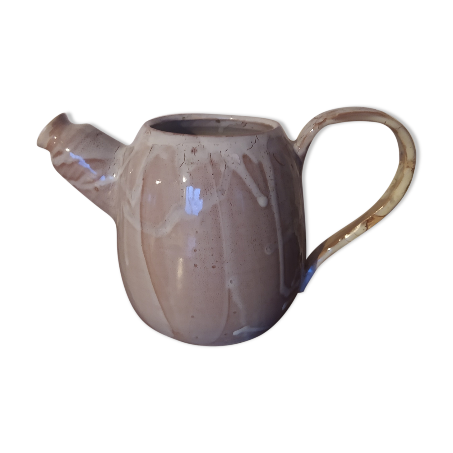 Ceramic pitcher jug signed Marie Montmarault