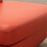 Mario Bellini Amanta modular sofa in orange leather for C&B Italy, 1960s