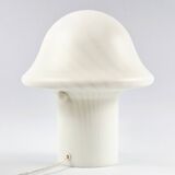Large Mid Century Space Age Glass Mushroom Table Lamp from Peill & Putzler, Germany, 1970s