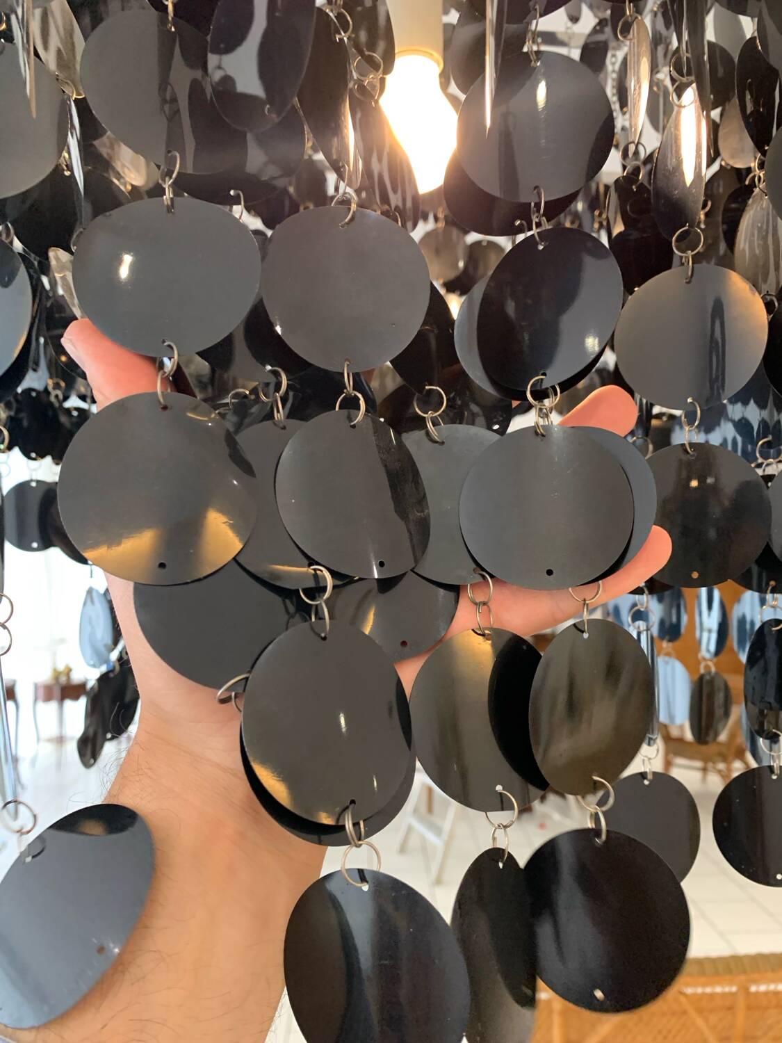 Chandelier Kare Design Pampille circa 1980
