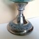 Blue glass kerosene lamp