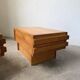 Paire de chevets en orme Maison Regain