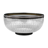 Crystal cup surrounded by two silver friezes