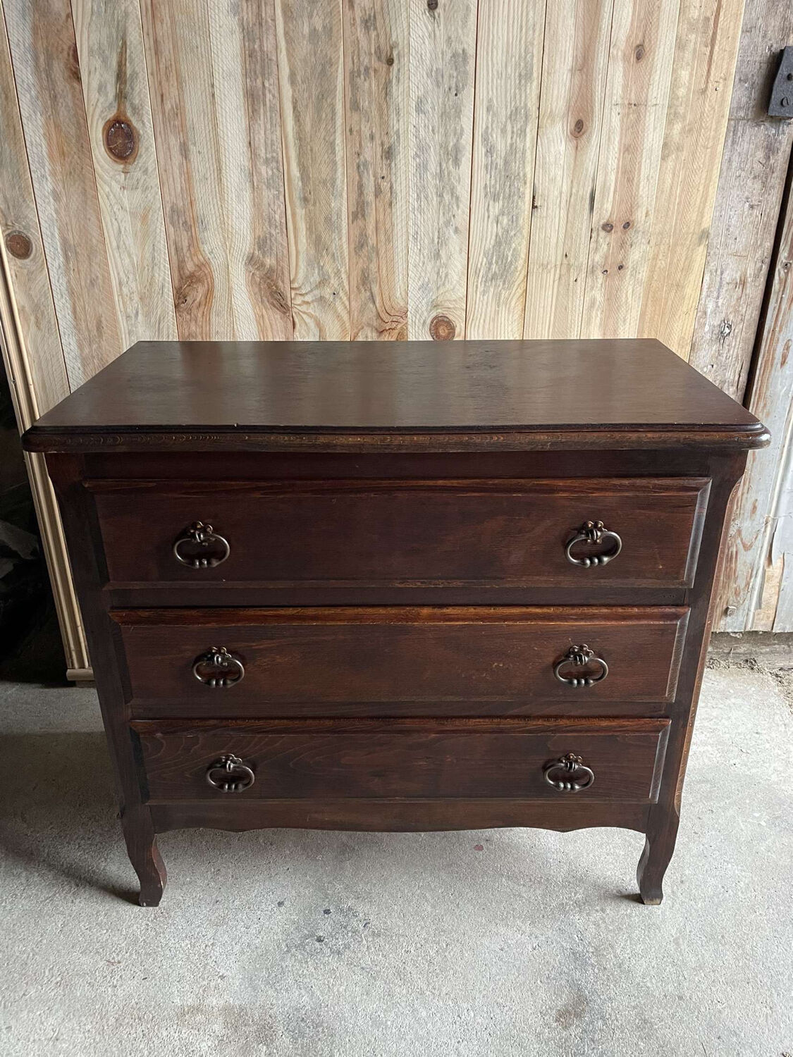 Commode bois 3 tiroirs