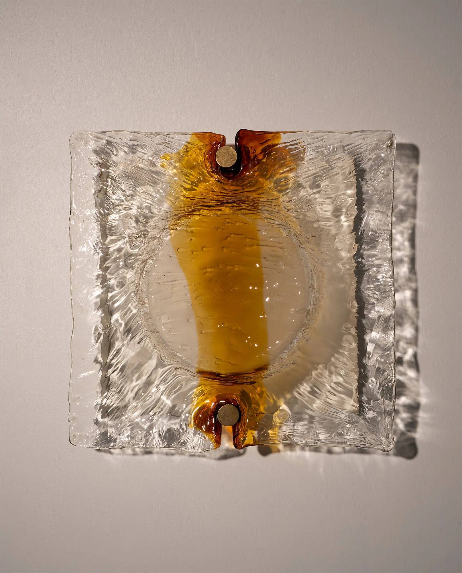 Toni Zuccheri, large wall lamp for Venini, Italy 1960's