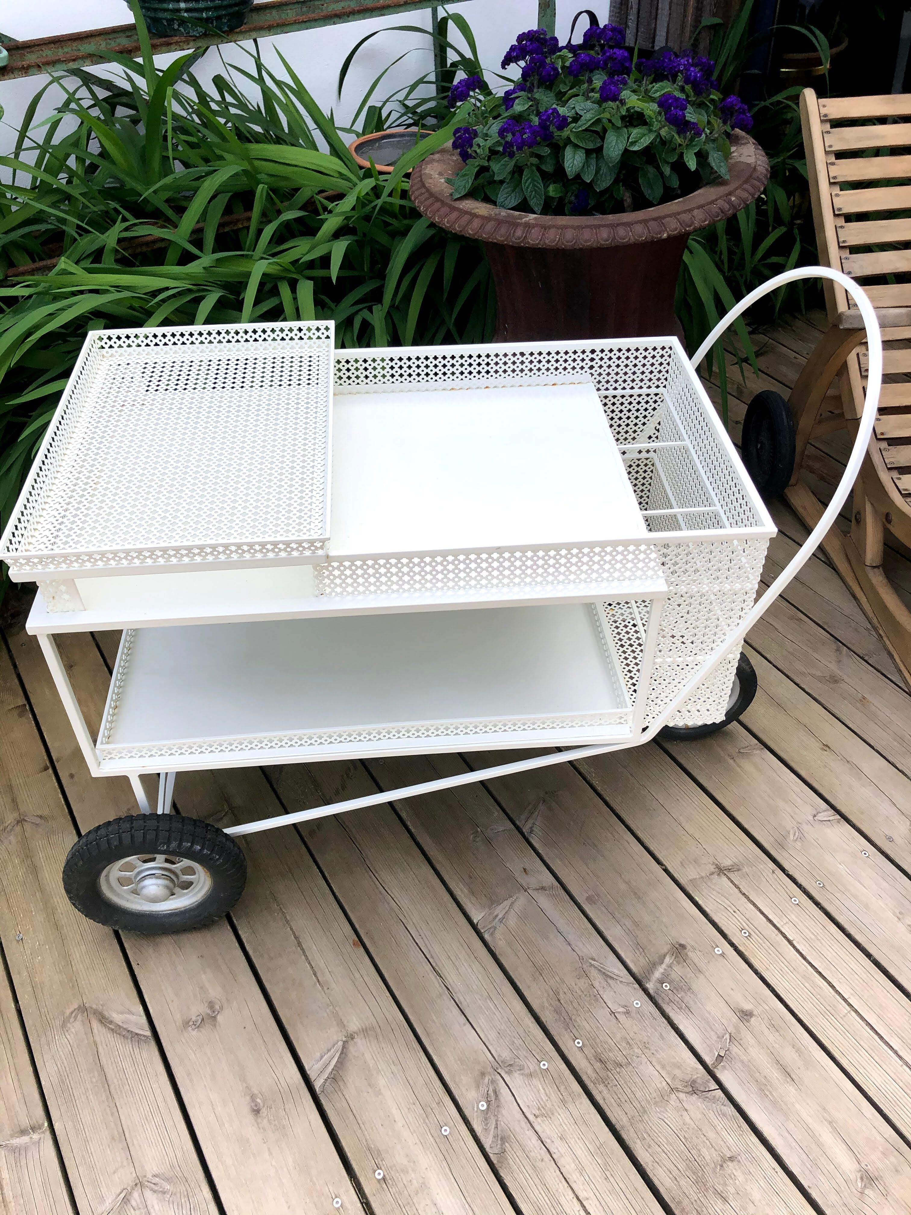 Mathieu Matégot rolling table