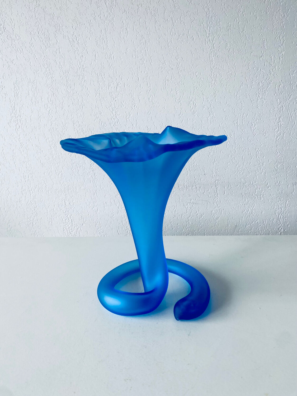 Large tulip vase or corolla in Murano glass