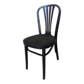 Chaise de salle à manger vintage stol kamnik noire : style yougoslave des années 1970
