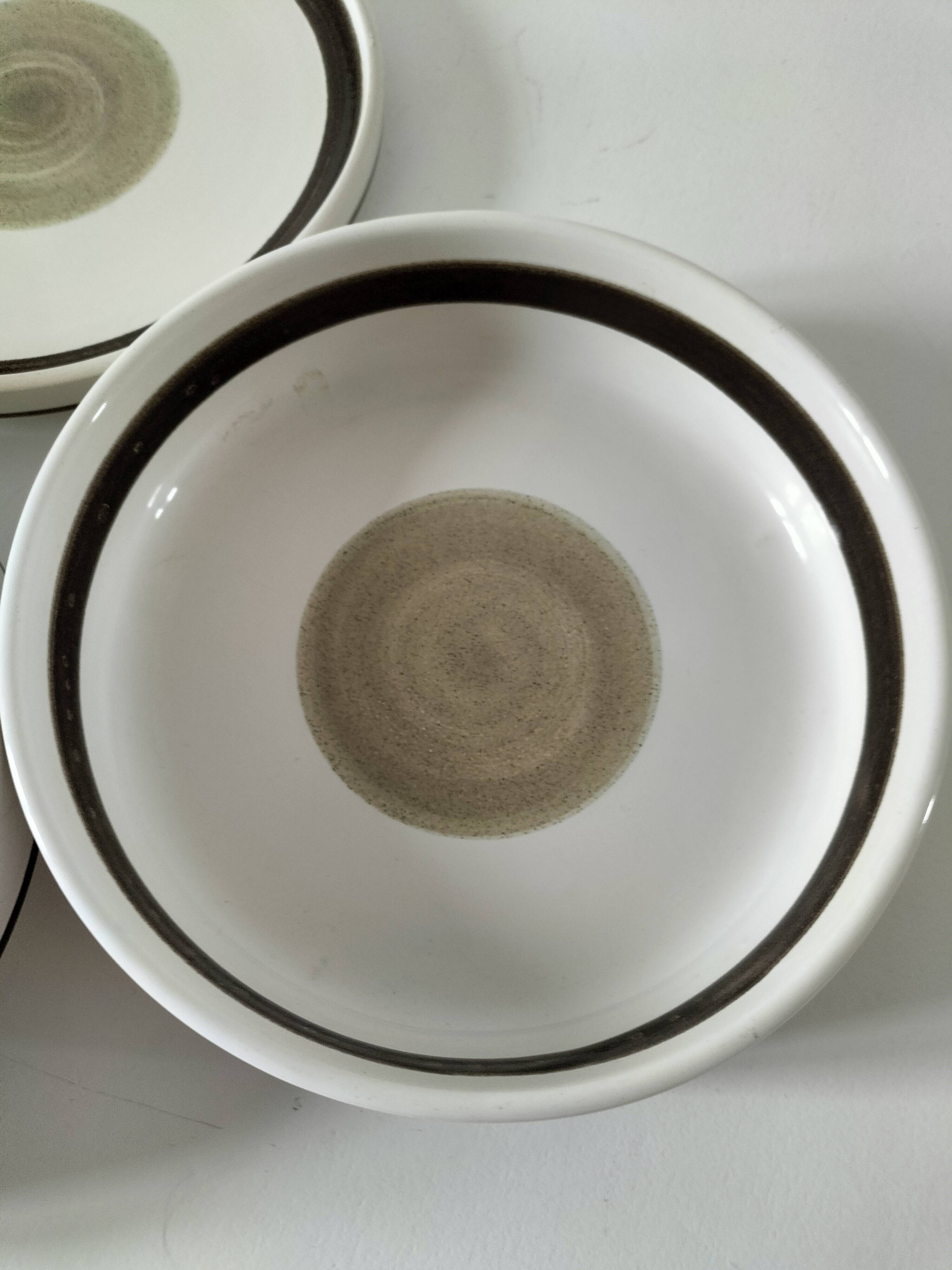 Set of three Niderviller plates, Chalet model, 1960s-70s.