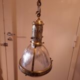 Chandelier, 1920s Holophane pendant light