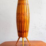 Vintage Czechoslovak Hand-Tied Table Lamp by ULUV, 1960s