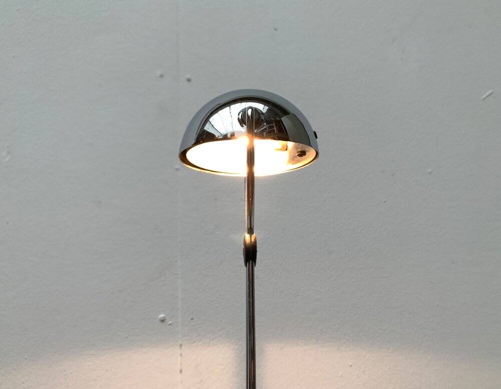 Lampe de table Meridiana Postmoderne italienne vintage en chrome par Paolo Francesco Piva pour Stefano Cevoli, années 1980