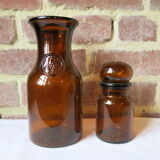 2 apothecary jars