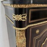 Napoleon iii wood and brass marquetry sideboard 19th century
