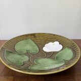 Plat nénuphars Sarreguemines fabriqué en France