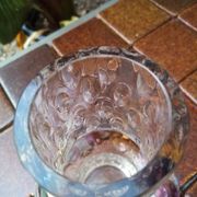 Bohemian crystal vase Czechoslovakia