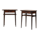 Pair of Scandinavian Mahogany Nightstands, 1950s