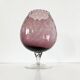 Purple Italian blown glass vase Empoli 1960