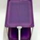 Rolling folding table bar laminate color violet - textable platex