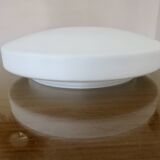 White opaline "pancake" ceiling light