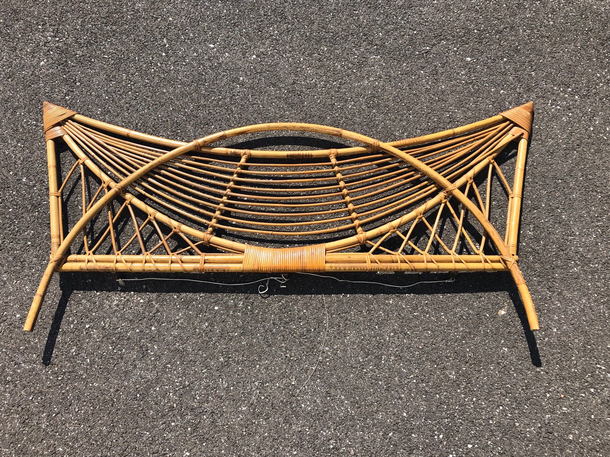 Head and foot of rattan rattan from the 60