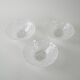 Set of glass bowls, Italian design, 1970s, production: Italy