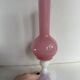 Vase en opaline rose