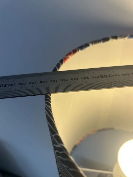 Ceramic vase lamp veb haldensleben – gdr | unique recycled piece