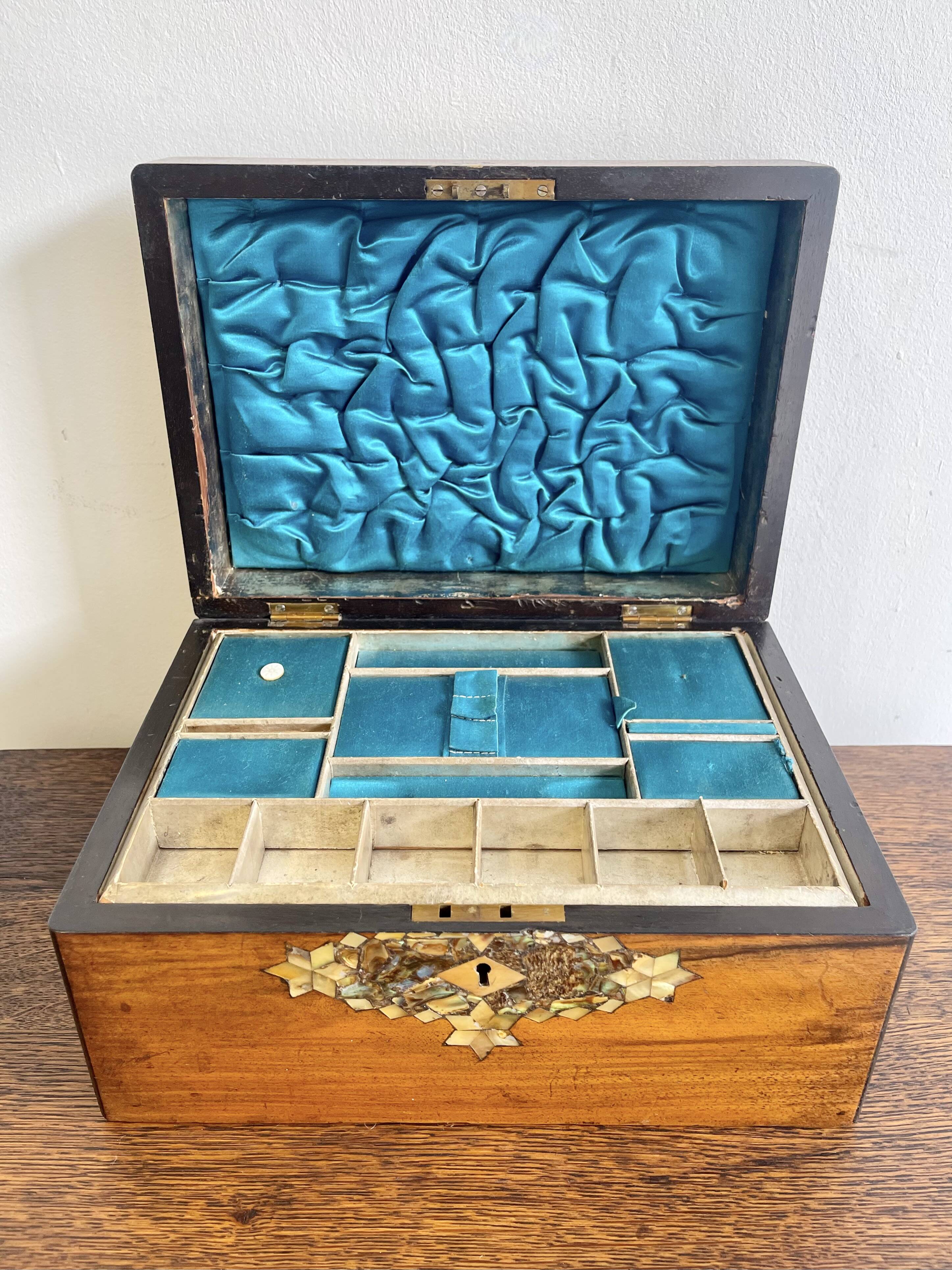 Vintage Wooden Jewellery Box