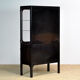 Vintage Glass & Iron Medical Cabinet, 1970s