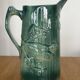 Art Nouveau barbotine pitcher "Swallow"